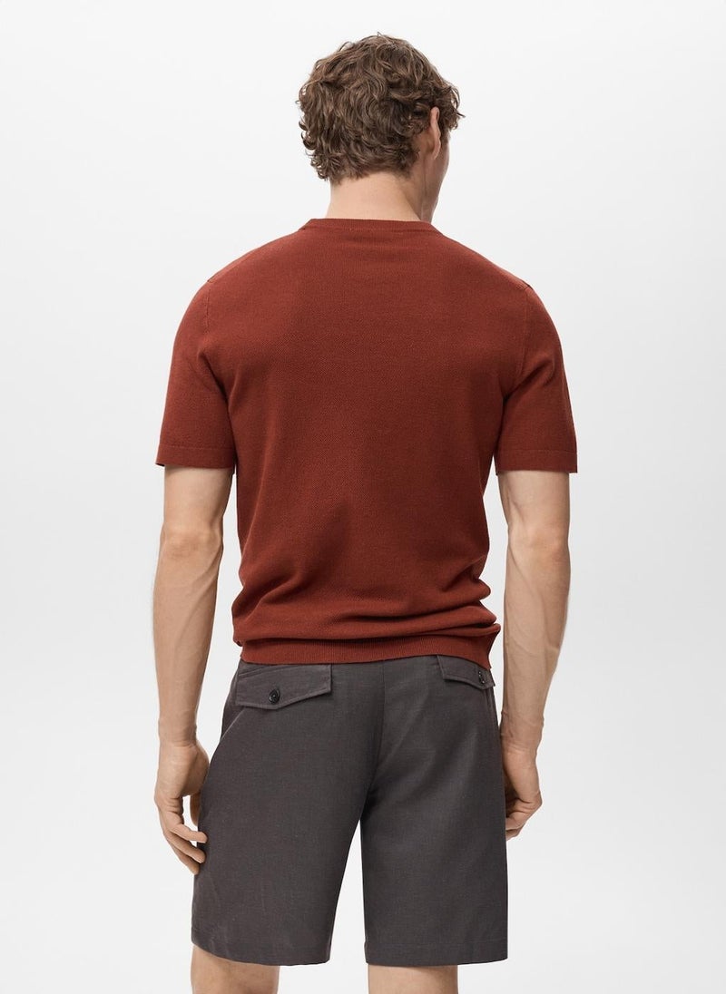 Mango Man Fine-Knit T-Shirt - Image 2